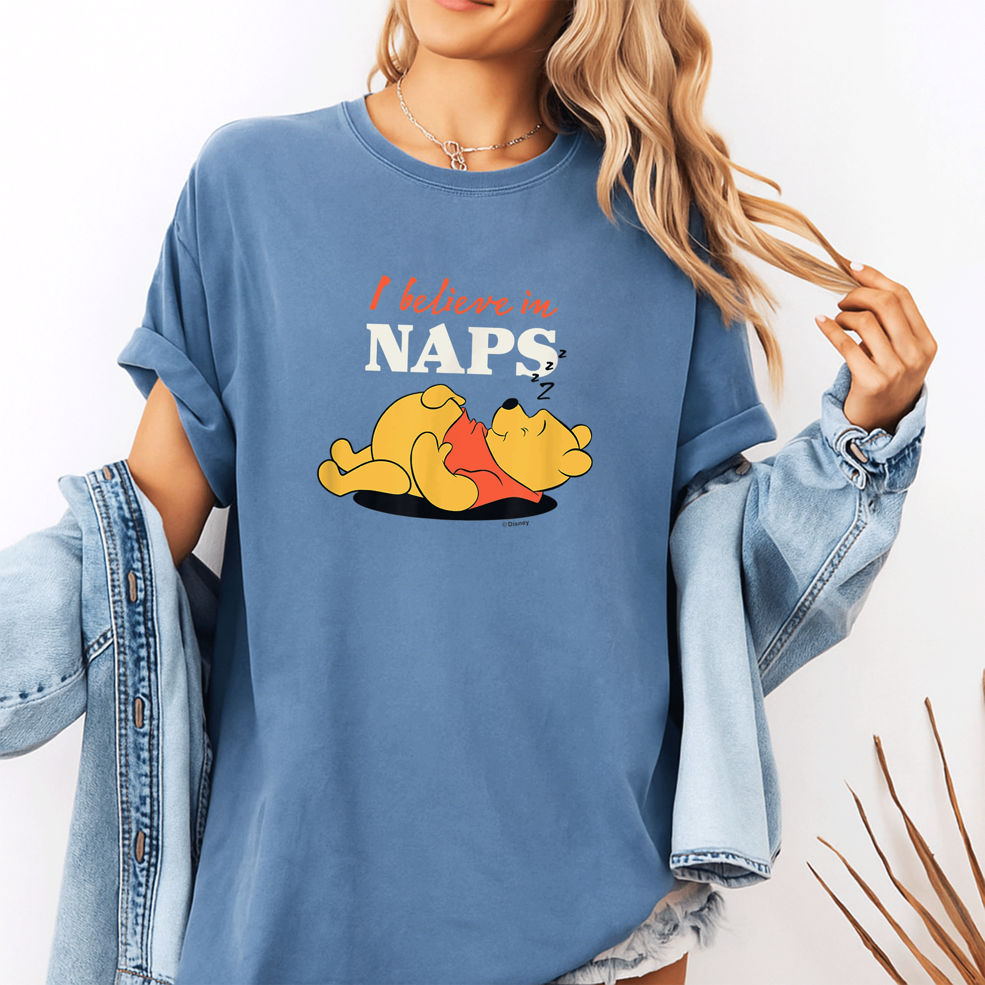 Winnie the Pooh I Believe in Naps T-Shirt Cute Cartoon Design for Fans of Gentle Humor and Cozy Comfort - 10