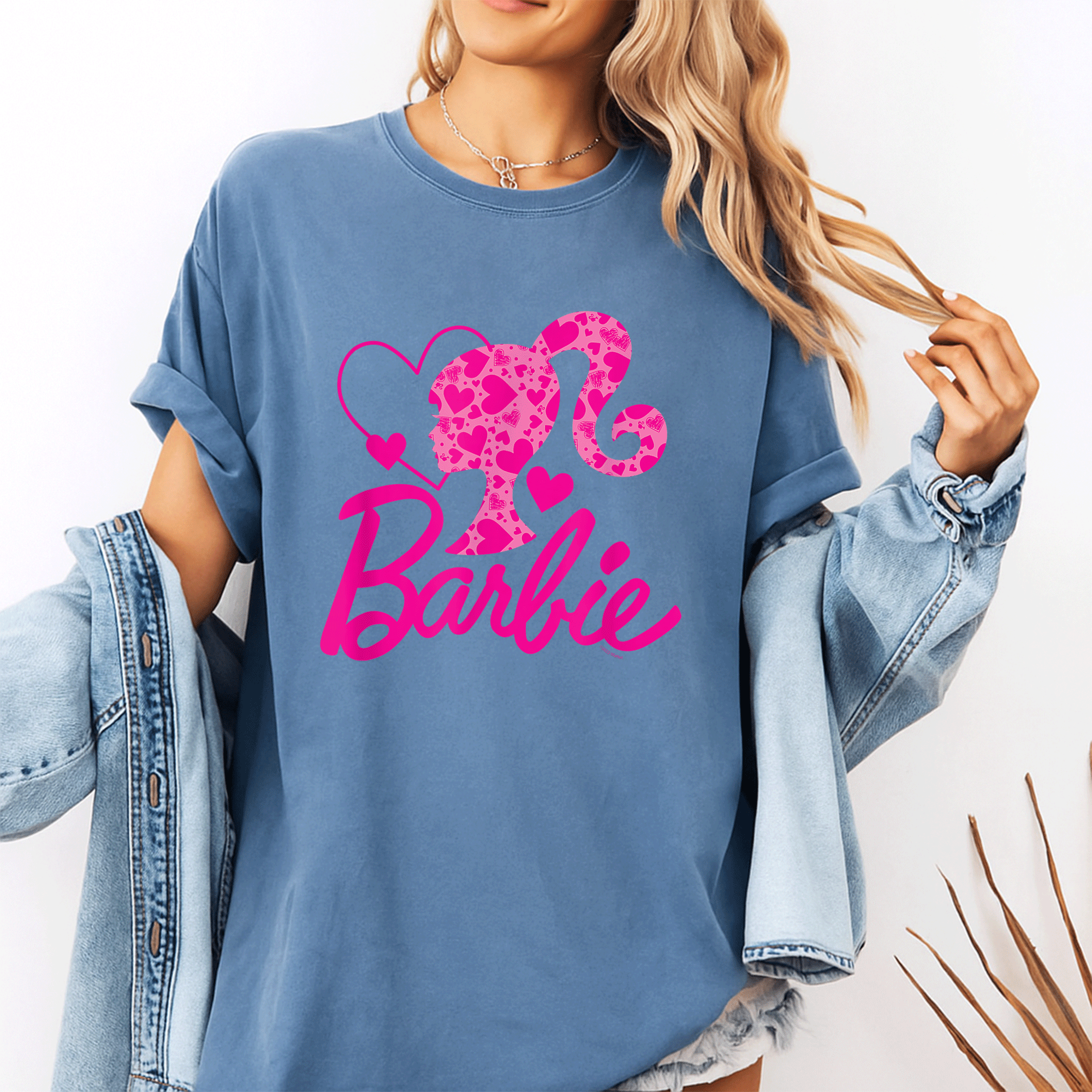 Trendy Barbie Heart Logo T-Shirt for Girls - Cute and Stylish Graphic Tee for Fashionable Kids - 10