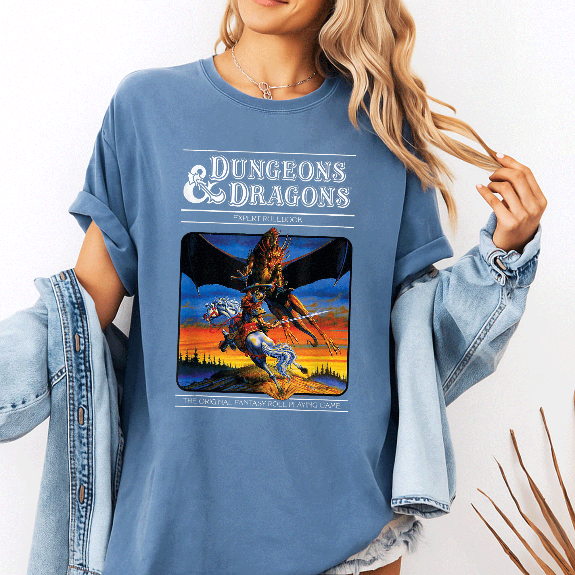 Vintage Dungeons & Dragons Expert Rulebook T-Shirt | Perfect Gift for Gamers & RPG Fans | Retro Style Graphic Tee - 10