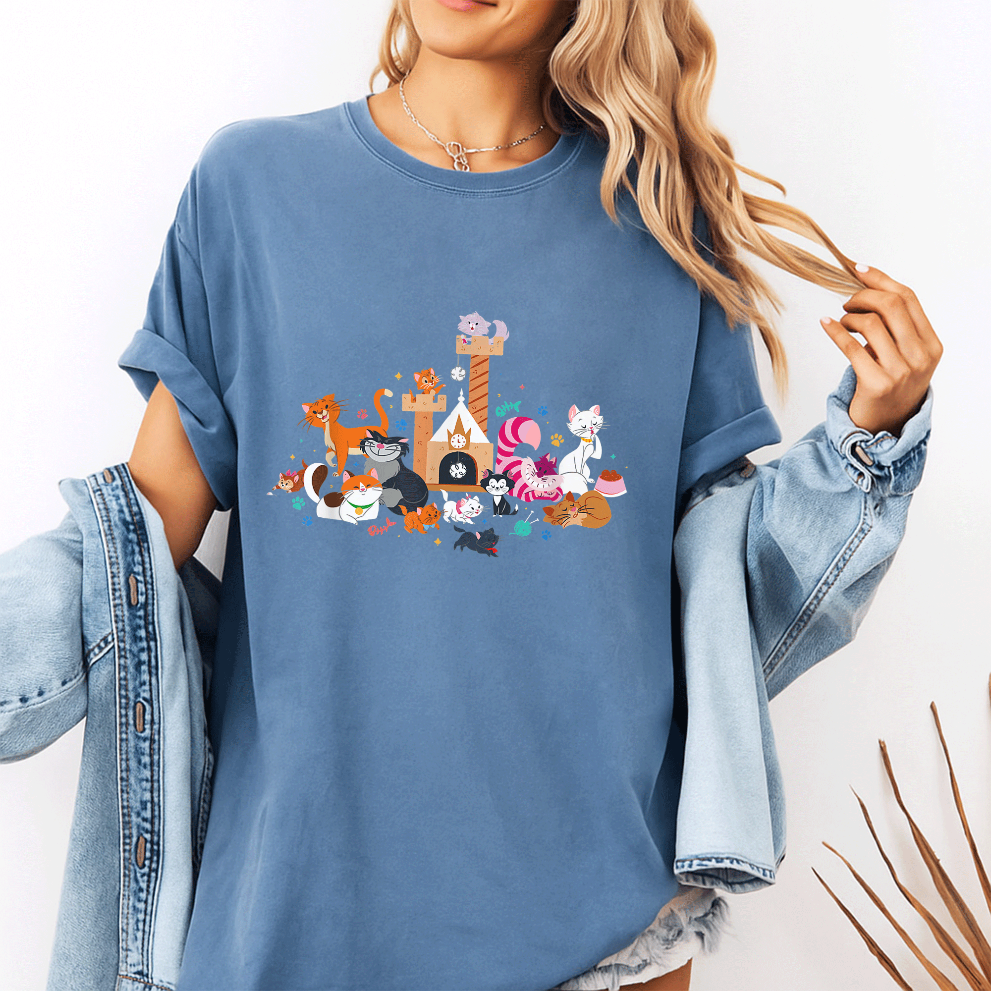 Adorable Disney Cats Kitten Friends T-Shirt for Kids and Adults - Perfect for Cat Lovers and Disney Fans! - 10