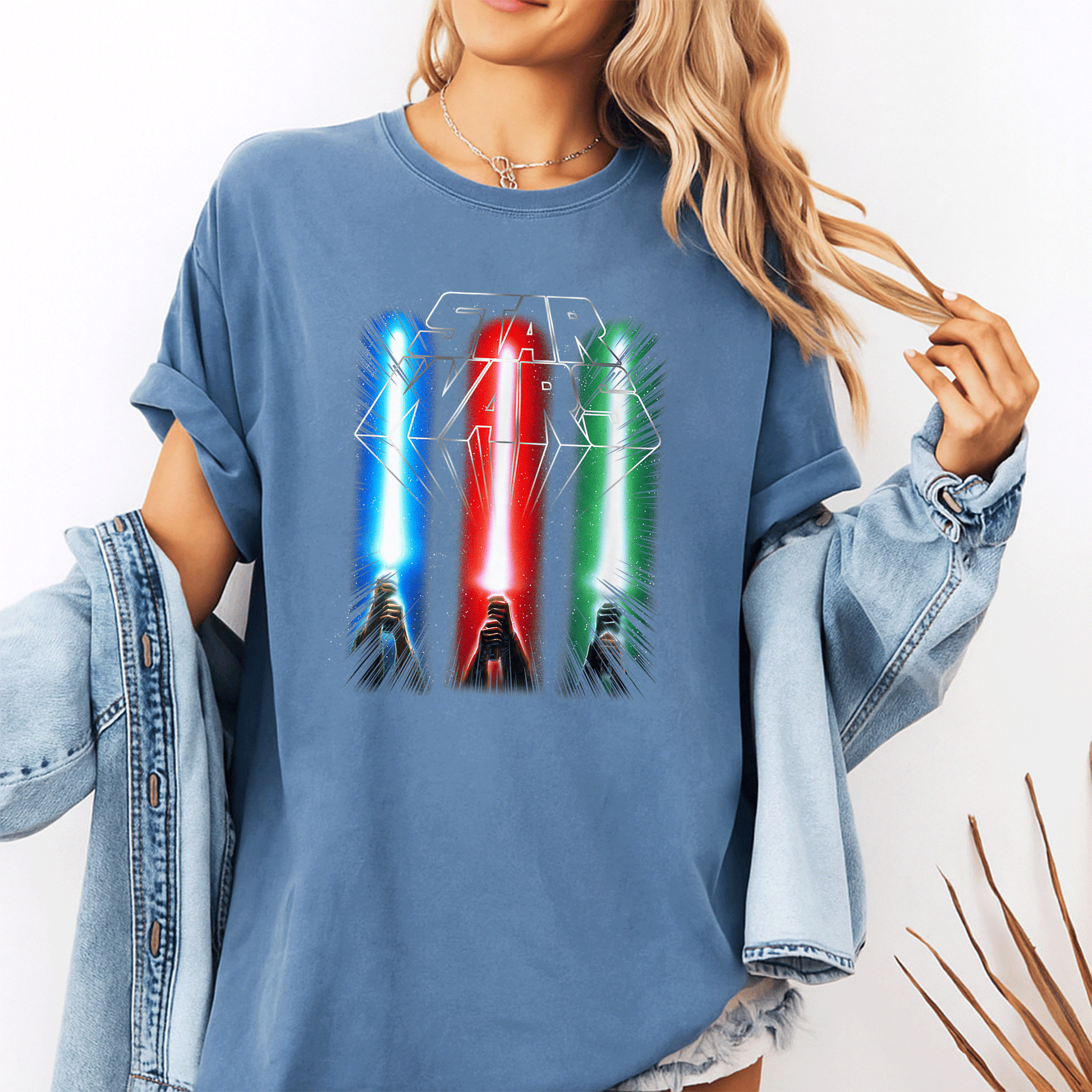 Star Wars Classic Epic Lightsabers Jedi Force Logo T-Shirt for Fans – Cool Graphic Tee for Movie Lovers and Collectors - 10