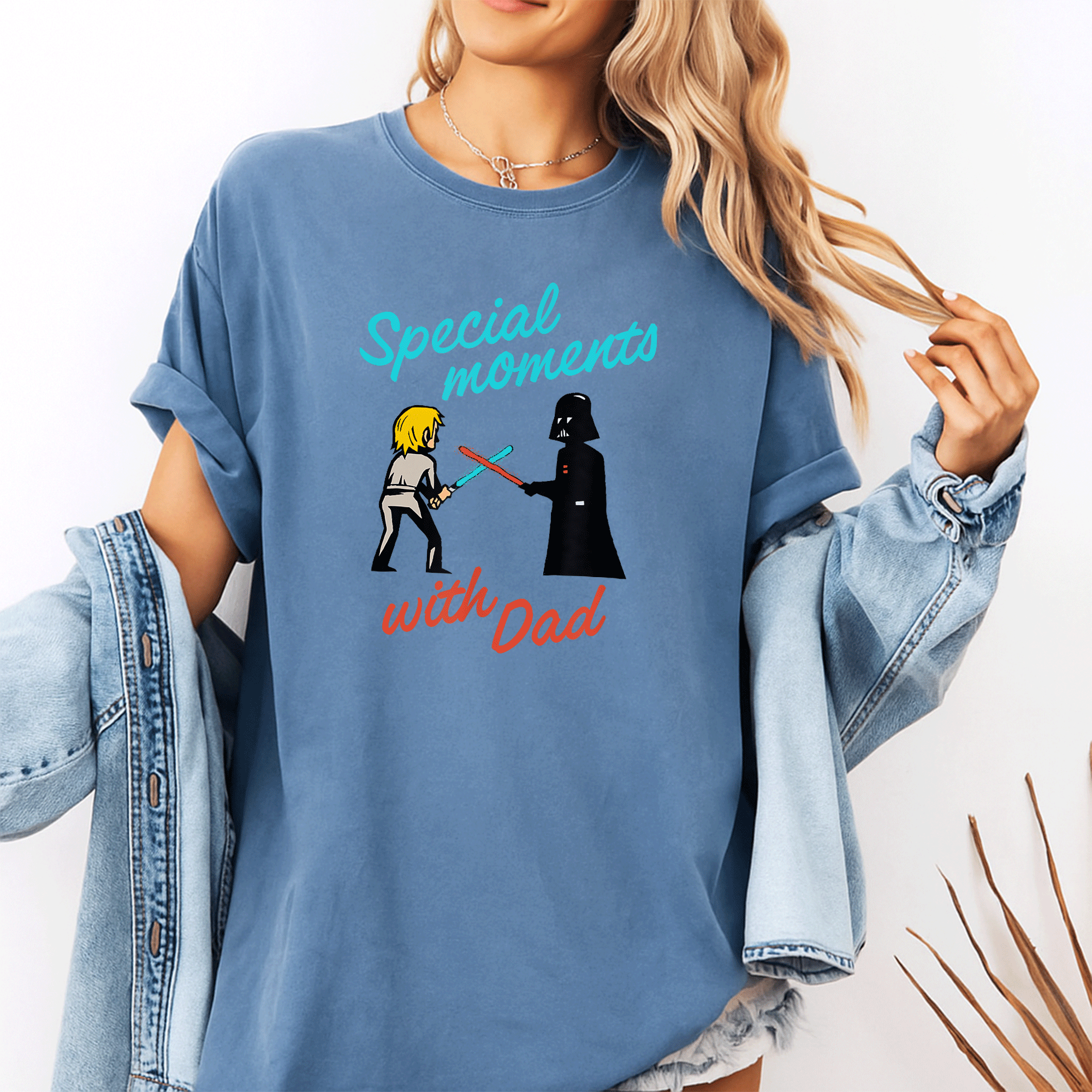 Celebrate Star Wars with Dad: Amazon Essentials Darth Vader and Luke Special Moments T-Shirt for Fans and Fathers - 10