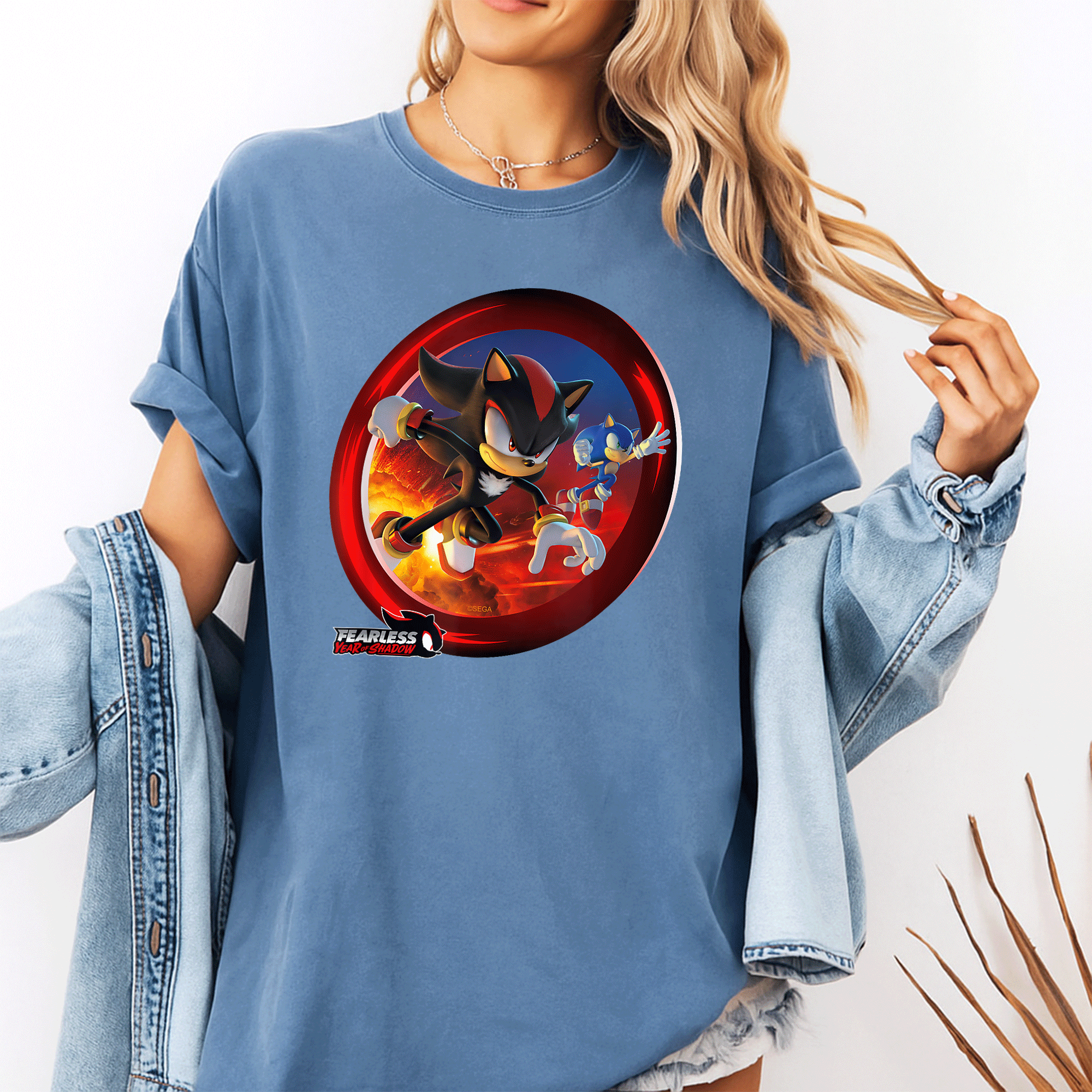 Fearless Year of Shadow Key Art T-Shirt Featuring Stunning Graphics and Unique Design for Gamers and Art Lovers - 10