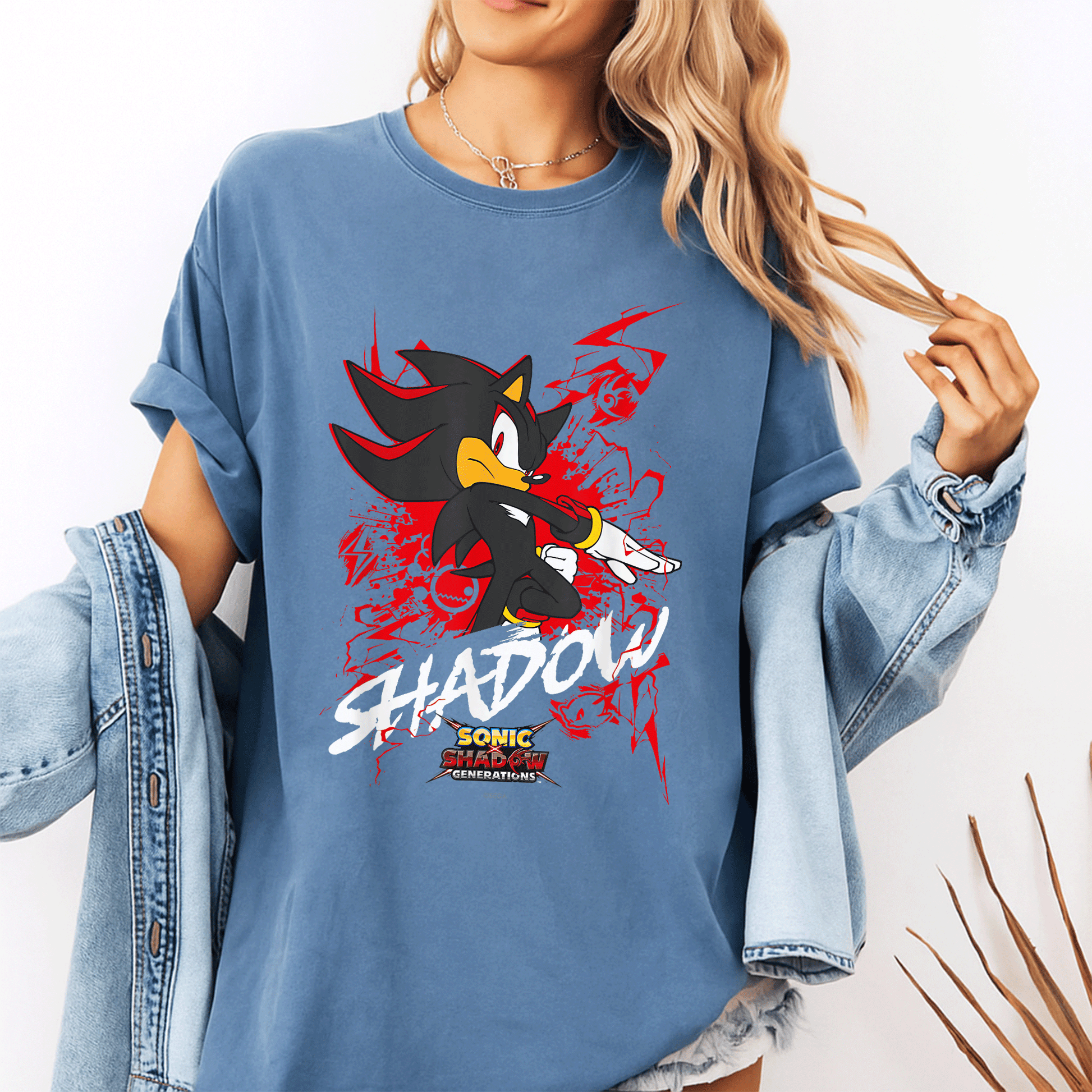 Sonic the Hedgehog Shadow T-Shirt Featuring Epic Sonic X Shadow Generations Design – Perfect for Fans and Collectors! - 10