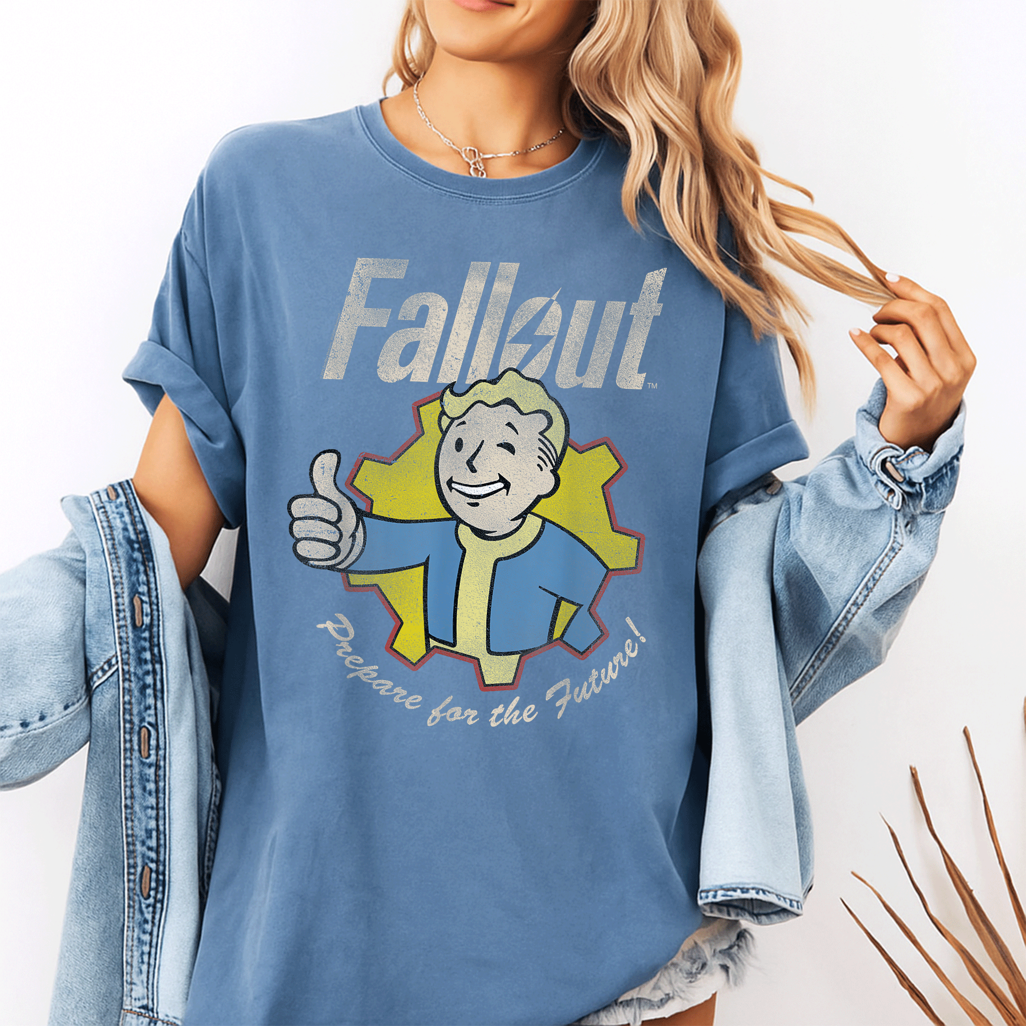 Fallout Vault Boy T-Shirt - Prepare for the Future with Retro Gaming Style and Iconic Graphic Design - 10