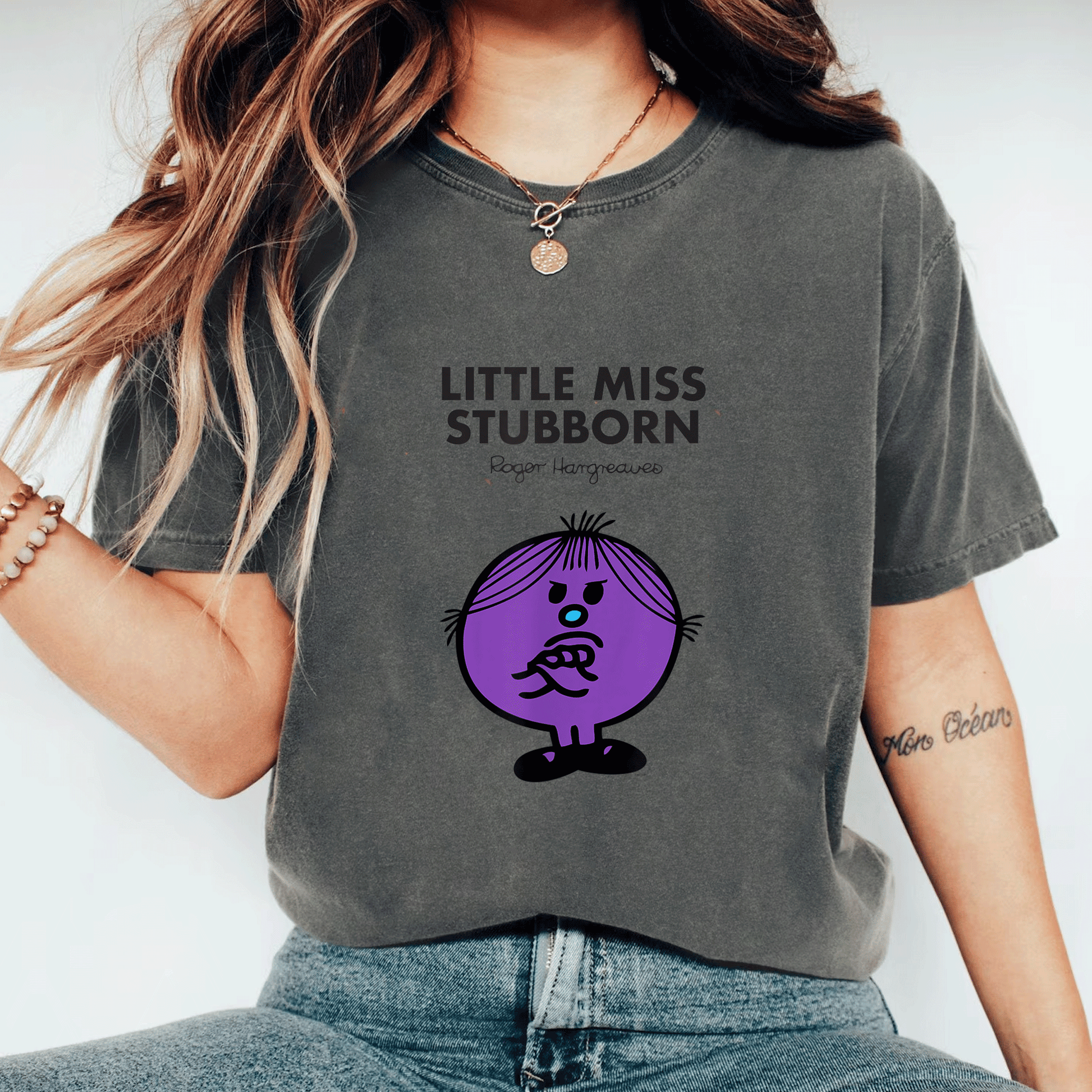 Mr Men Little Miss Stubborn T-Shirt for Kids Fun Colorful Design with Playful Illustration Perfect Gift for Young Readers - 11