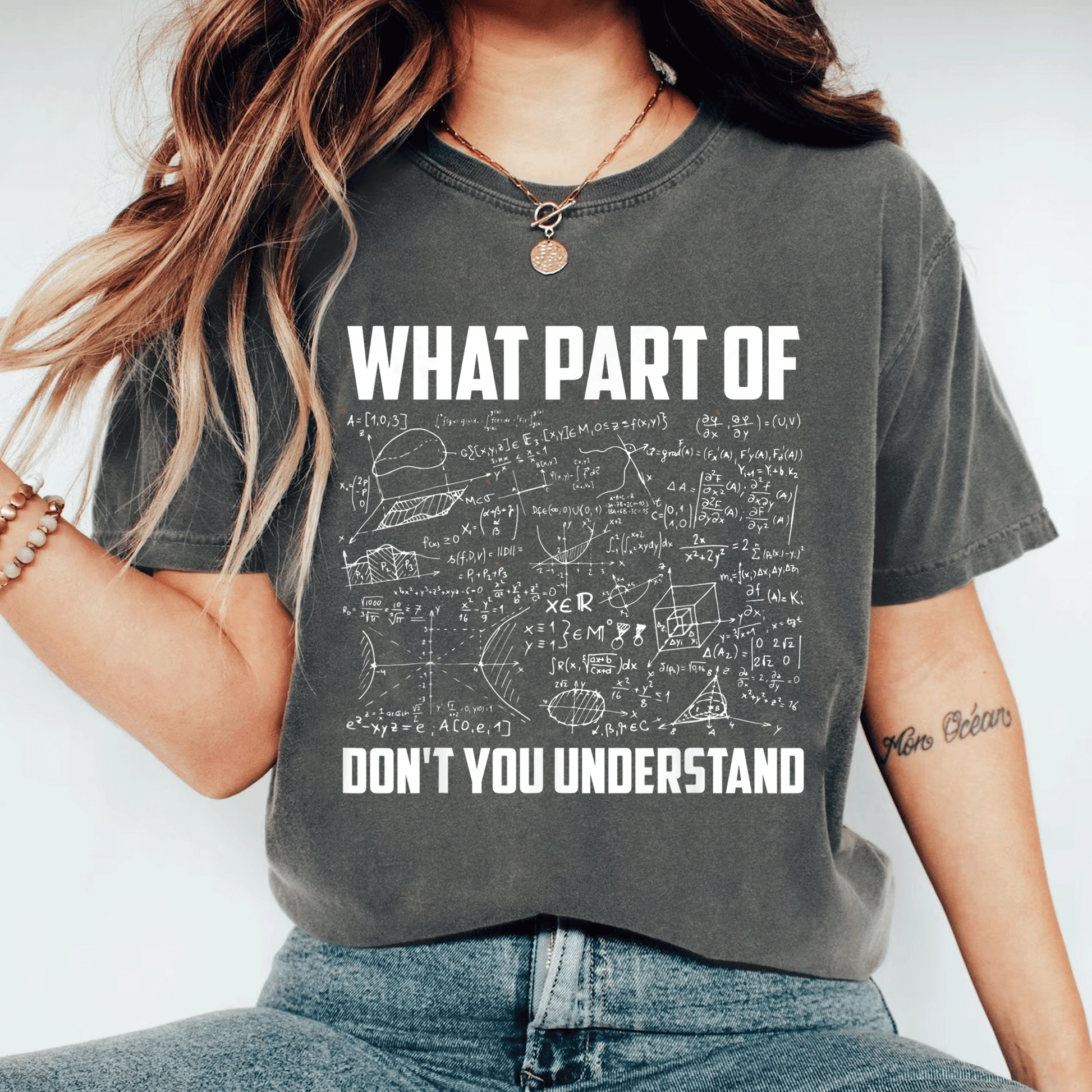 Funny Math Teacher Gift T-Shirt - What Part Of Don't You Understand? Perfect for Math Lovers and Educators - Humor and Style Combined! - 11