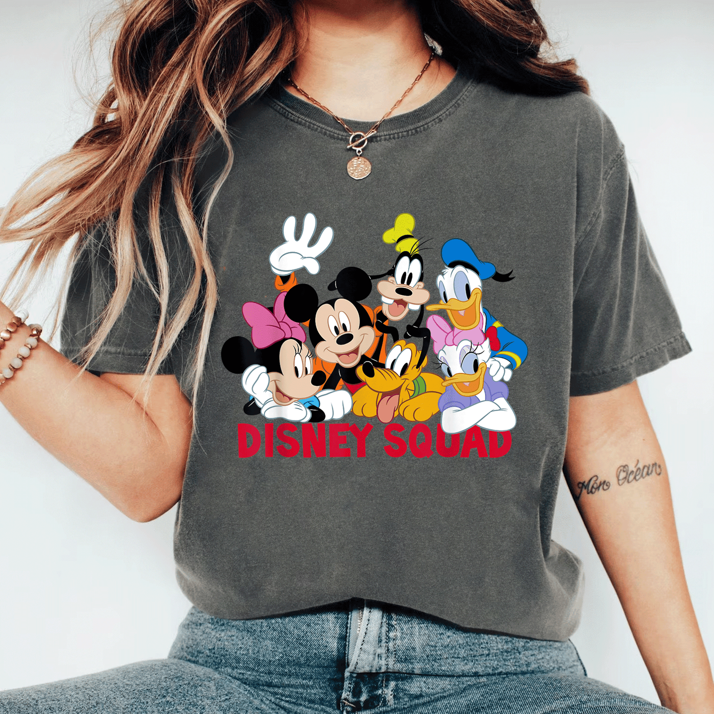 Disney Mickey and Friends Squad T-Shirt Fun Graphic Tee Featuring Classic Characters Perfect for Kids and Disney Fans - 11