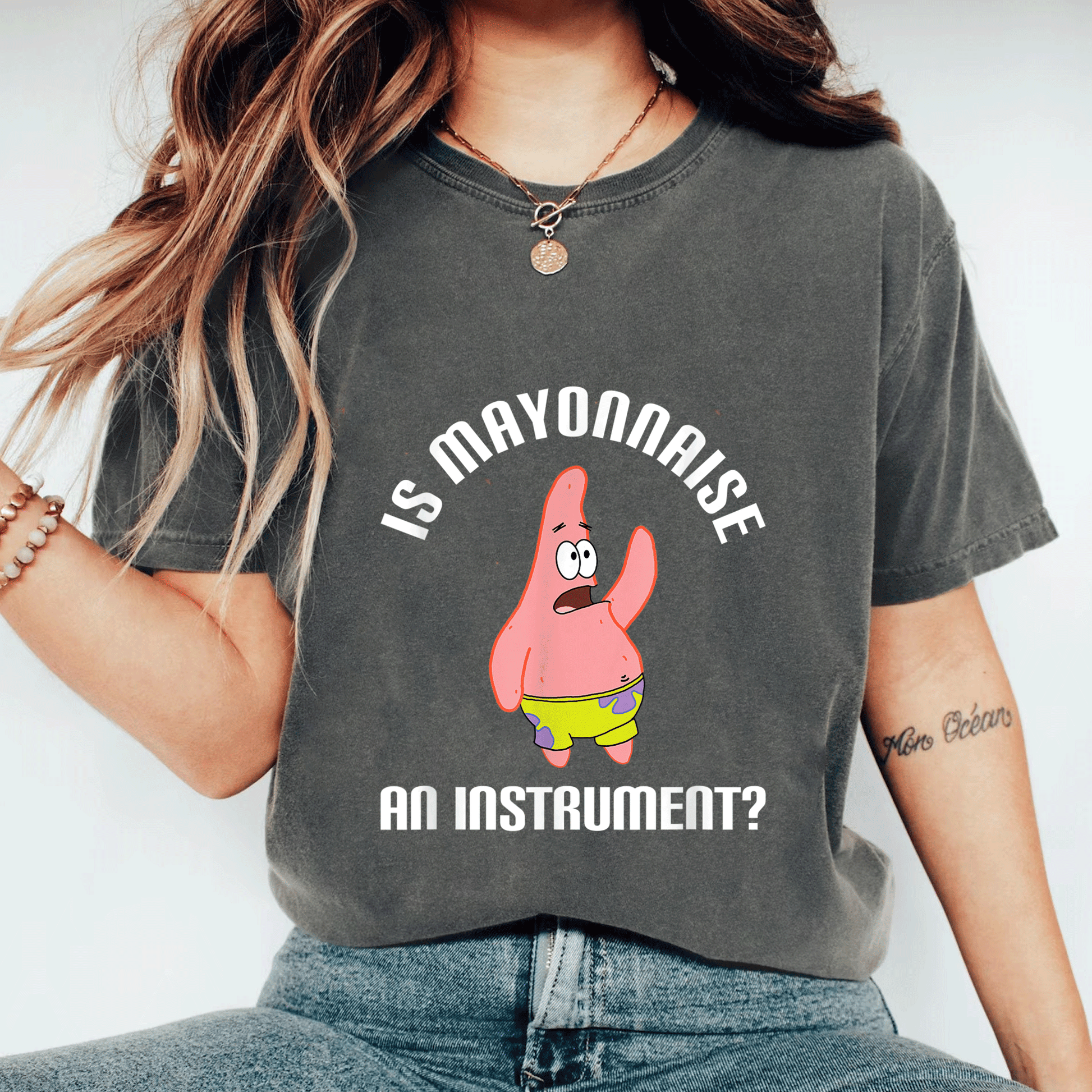 Mademark SpongeBob SquarePants Is Mayonnaise An Instrument T-Shirt Perfect for Fans of Fun and Whimsical Cartoon Apparel - 11
