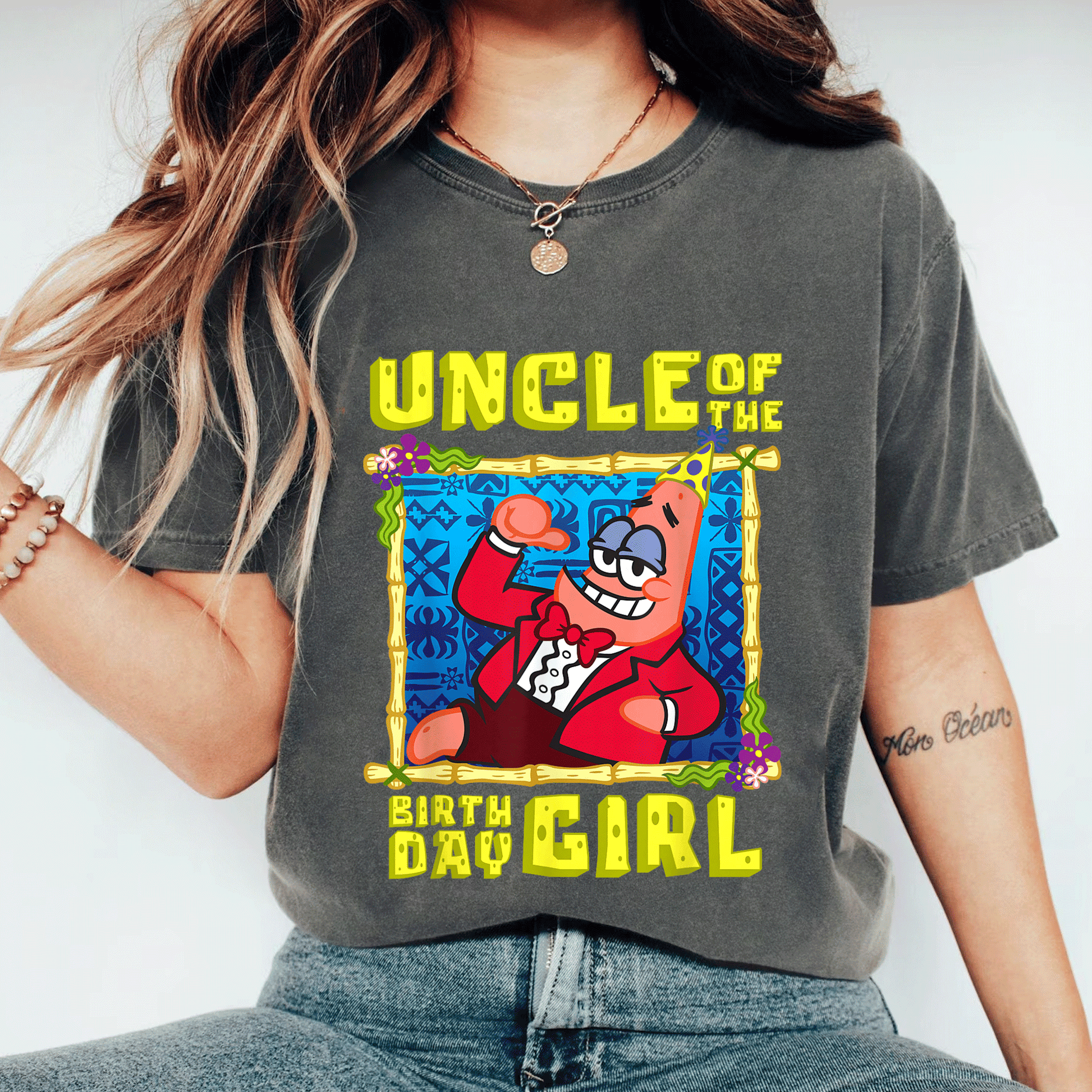 SpongeBob SquarePants Uncle Gift T-Shirt - Fun Patrick Design for Birthday Celebrations Perfect for the Special Uncle - 11