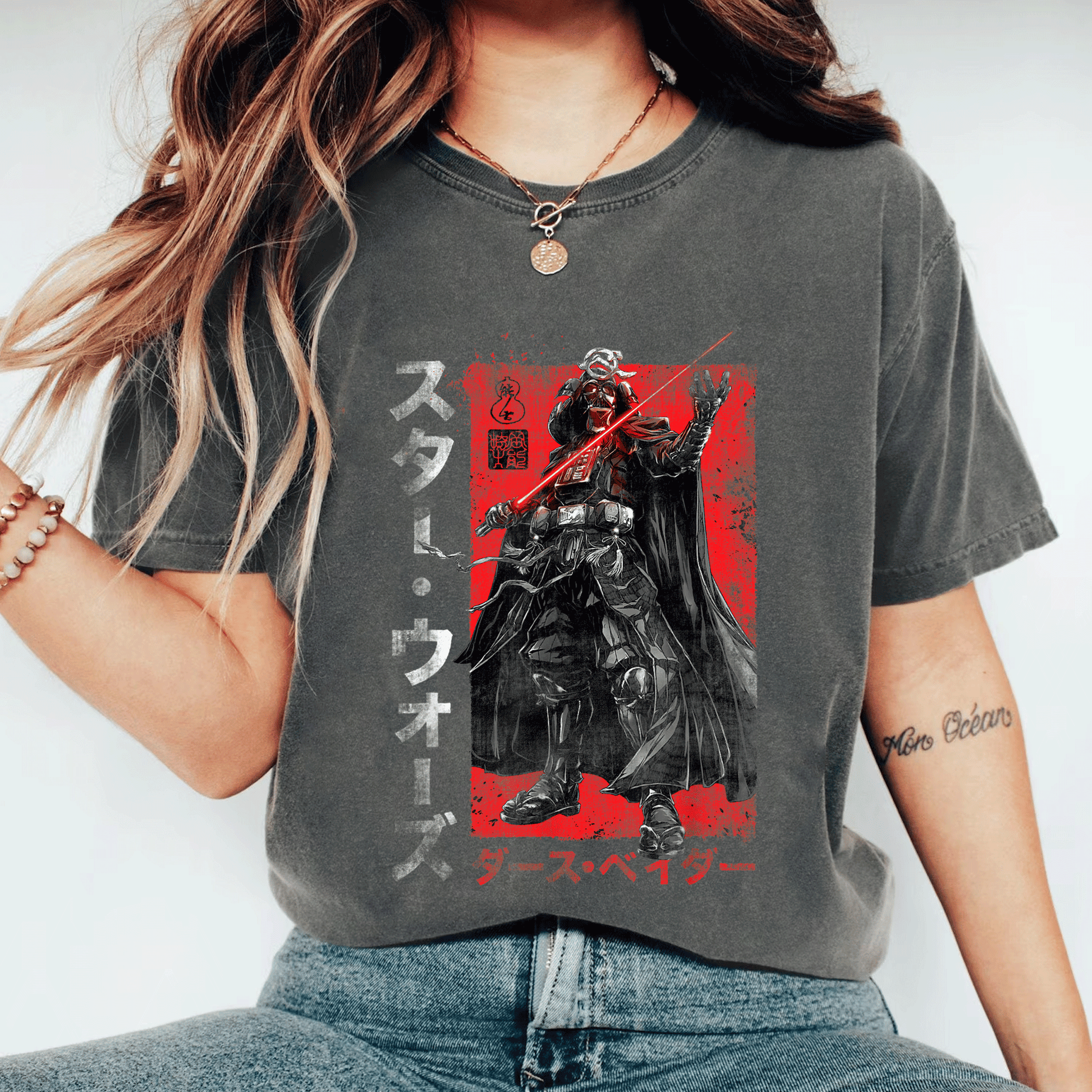 Star Wars Visions Samurai Vader T-Shirt - Unique Anime Style Design for Star Wars Fans and Samurai Enthusiasts - 11