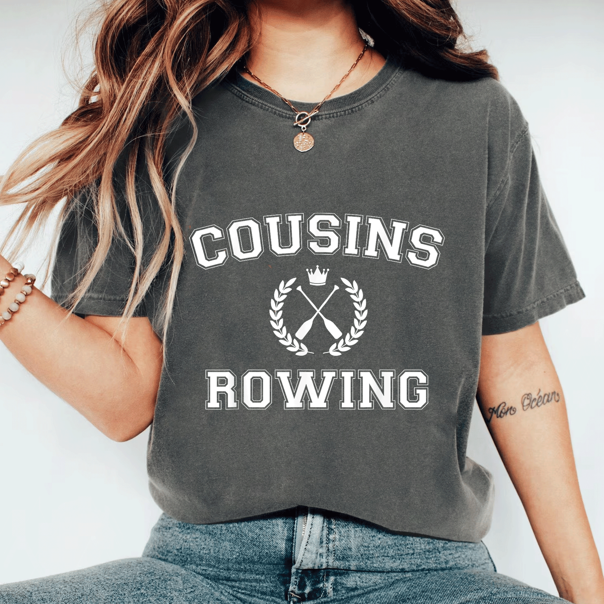 Cousins Rowing T-Shirt Inspired by The Summer I Turned Pretty - Perfect Gift for Fans of Summer Adventures and Friendship - 11