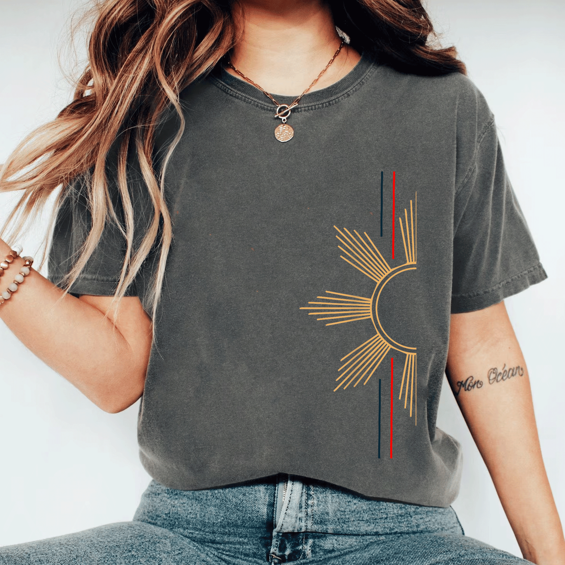Shop the Minimalist Filipino Sun T-Shirt – A Stylish and Vibrant Graphic Tee Celebrating Filipino Culture and Sunshine! - 11