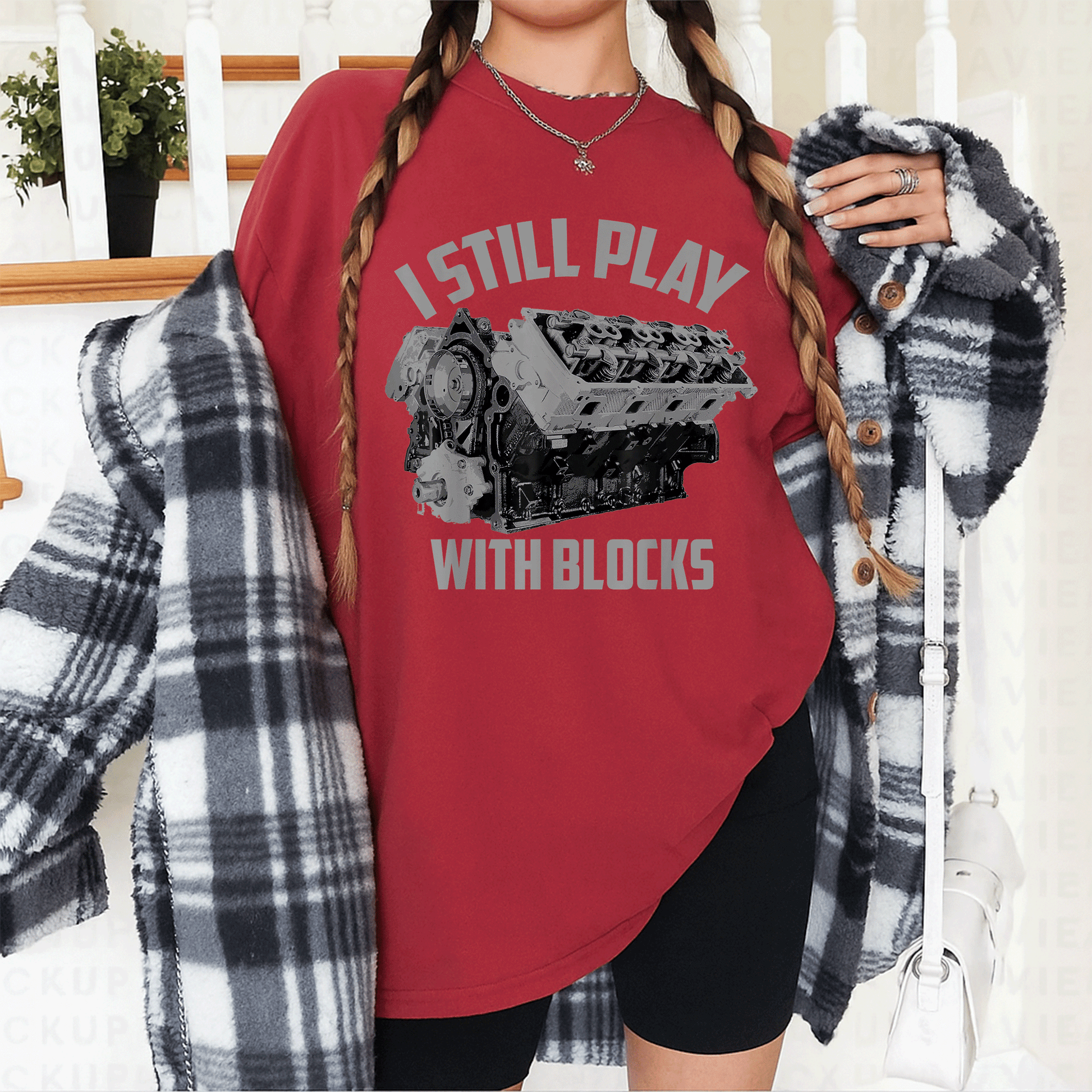 I Still Play With Blocks Racing Shirt | Fun Maintenance Man Gift T-Shirt for Proud Builders and Racing Enthusiasts - 12
