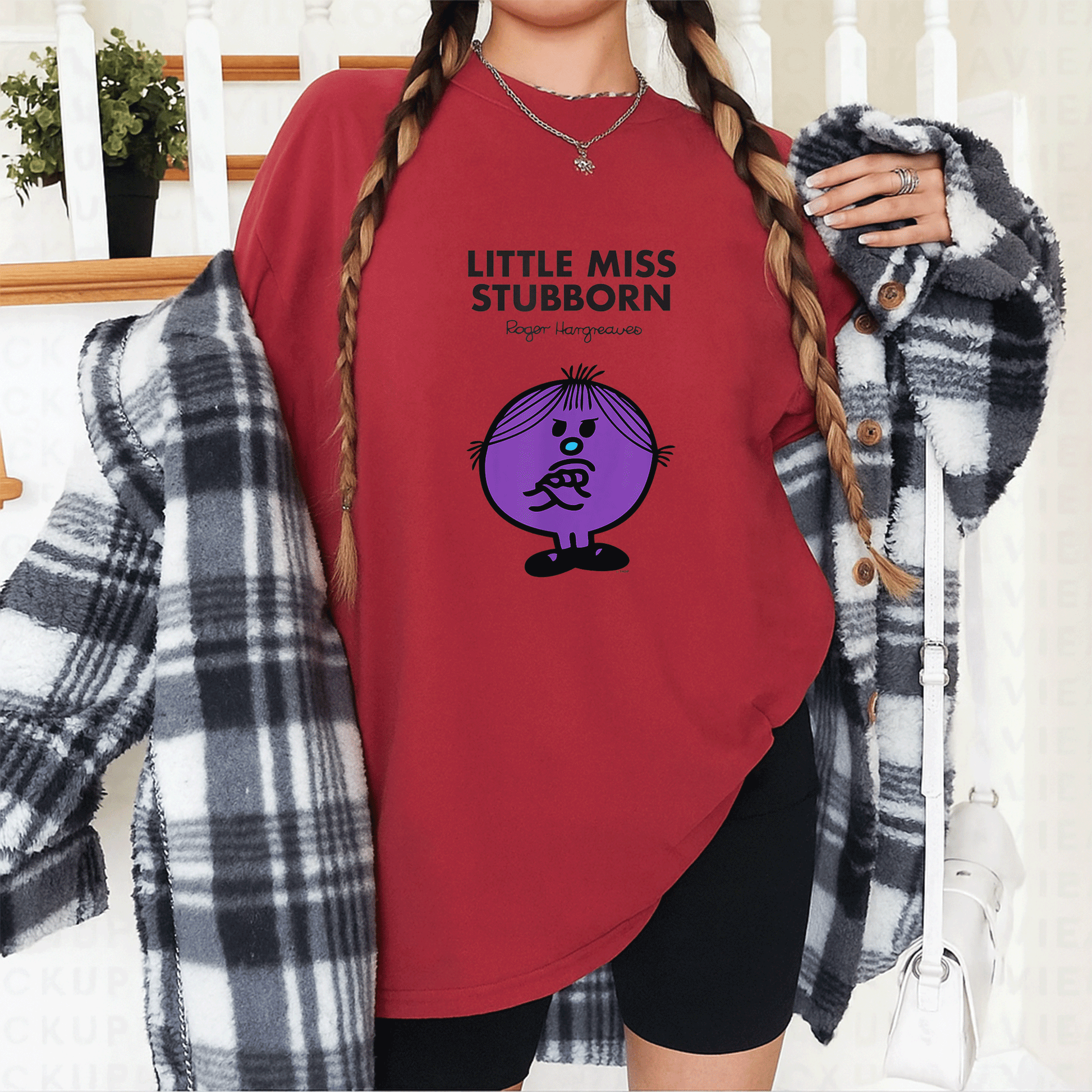 Mr Men Little Miss Stubborn T-Shirt for Kids Fun Colorful Design with Playful Illustration Perfect Gift for Young Readers - 12