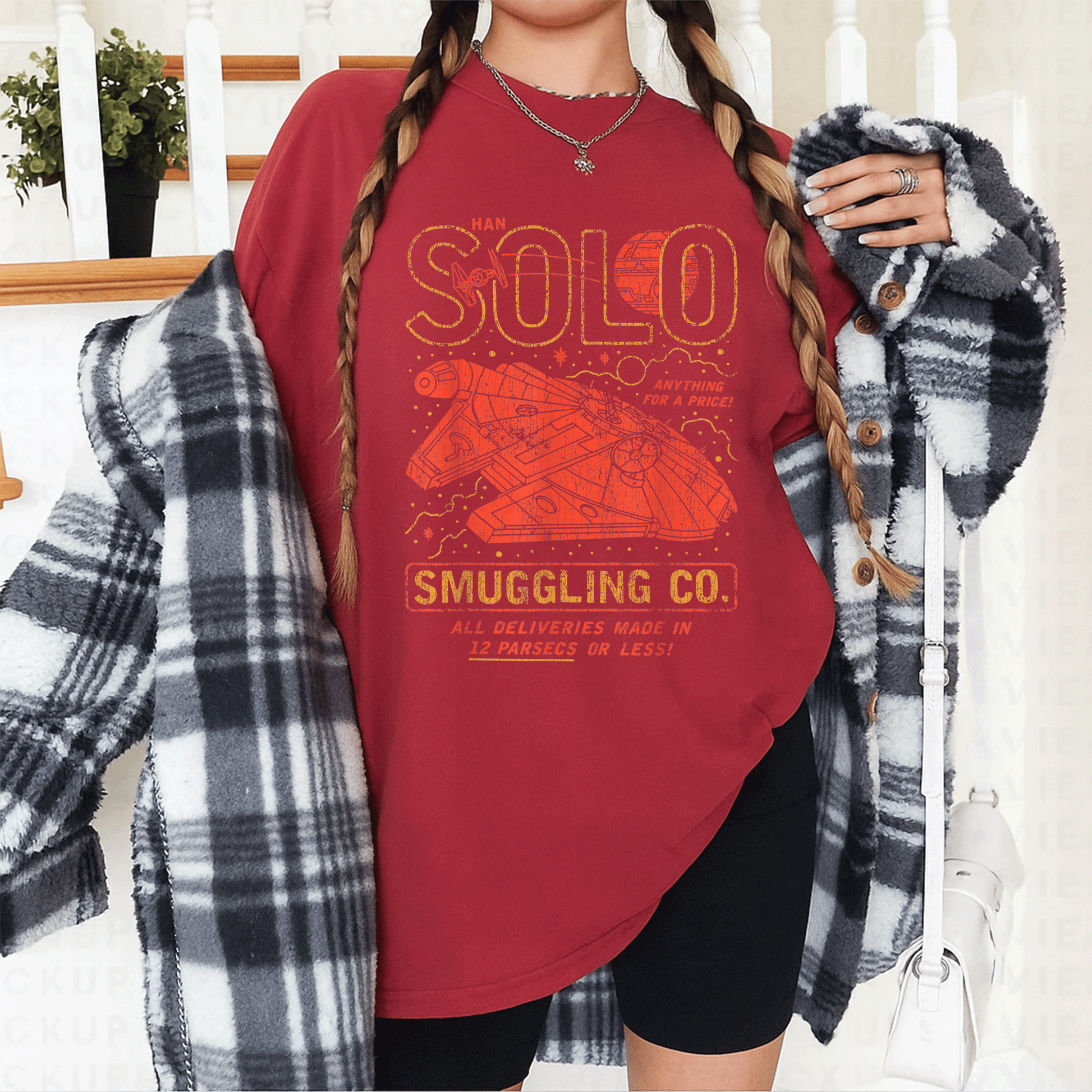 Star Wars Han Solo Smuggling Co T-Shirt Featuring Iconic Design for Fans of the Galaxy's Most Notorious Smuggler - 12