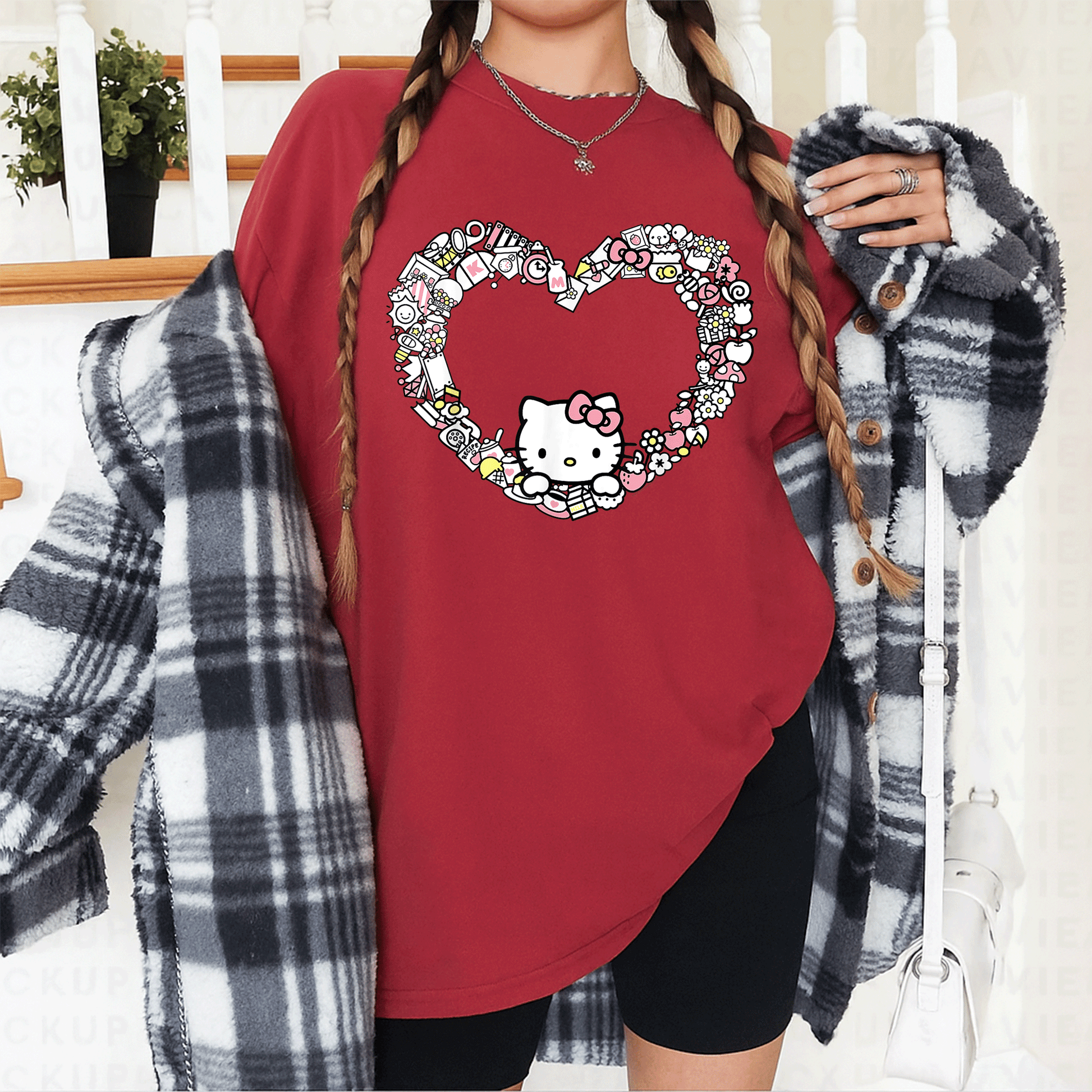 Cute Hello Kitty Heart Favorite Things T-Shirt for Fans, Perfect Gift for Kids and Adults, Adorable Design in Soft Cotton - 12