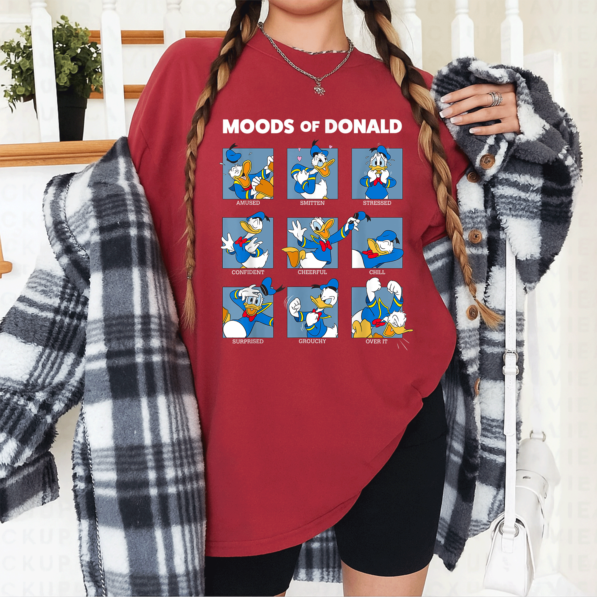 Disney Mickey And Friends Moods Of Donald Duck T-Shirt Featuring Colorful Cartoon Design for Fun and Retro Style Enthusiasts - 12