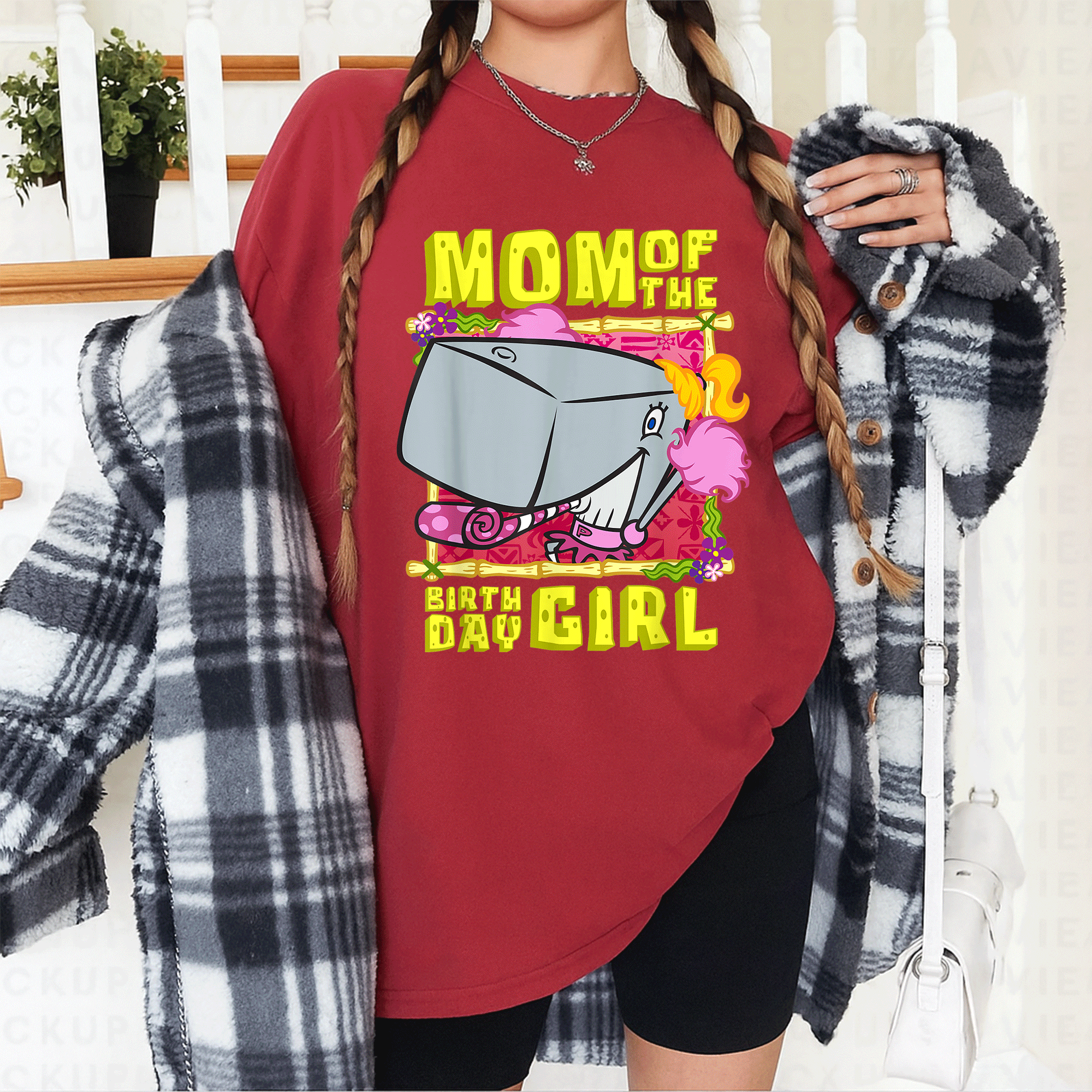 Mademark SpongeBob SquarePants Birthday Girl T-Shirt Featuring Pearl Krabs Mother Gift – Fun and Stylish Design for Mom - 12