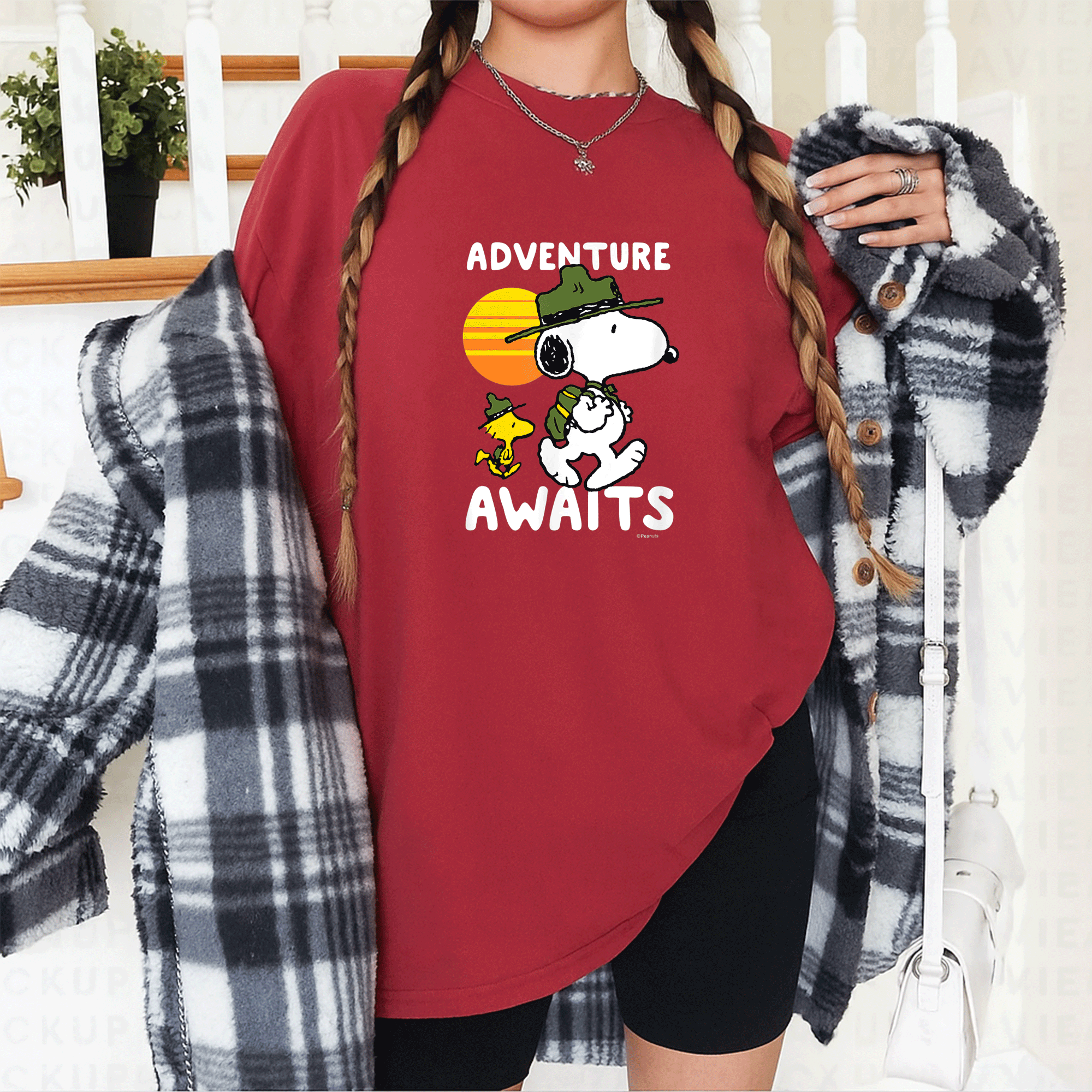 Peanuts Snoopy Adventure Awaits T-Shirt Featuring a Fun Cartoon Design Perfect for Fans of Charlie Brown and Friends - 12