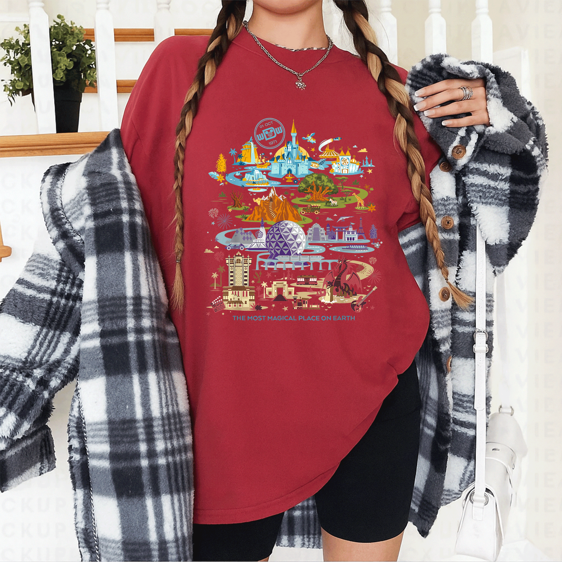 Celebrate Magic with the Disney Walt Disney World 50th Anniversary T-Shirt Featuring Iconic Characters and Vibrant Design - 12