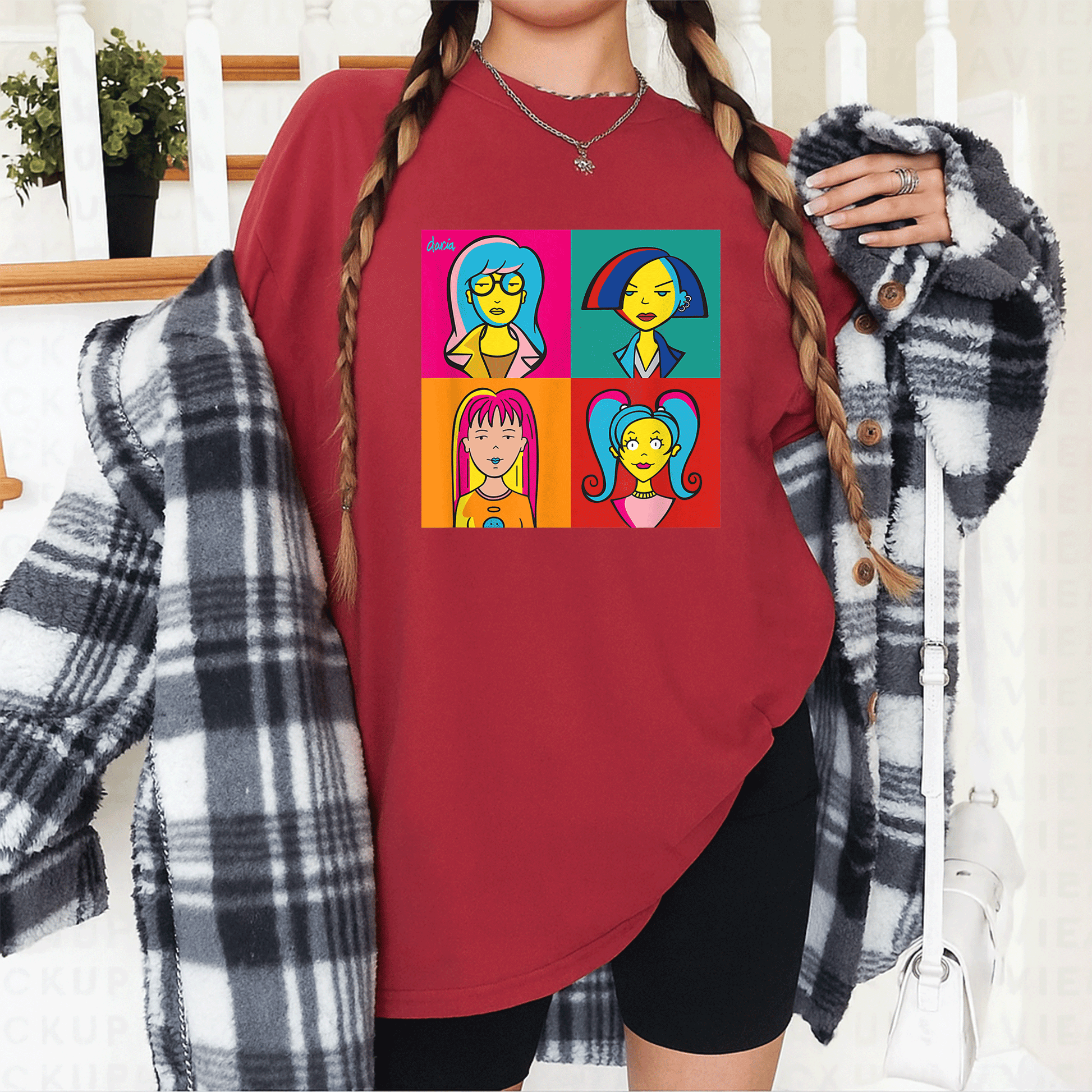 Mademark x Daria Ladies of Daria Pop Art T-Shirt - Stylish and Fun Graphic Tee for Fashion-Forward Women - 12