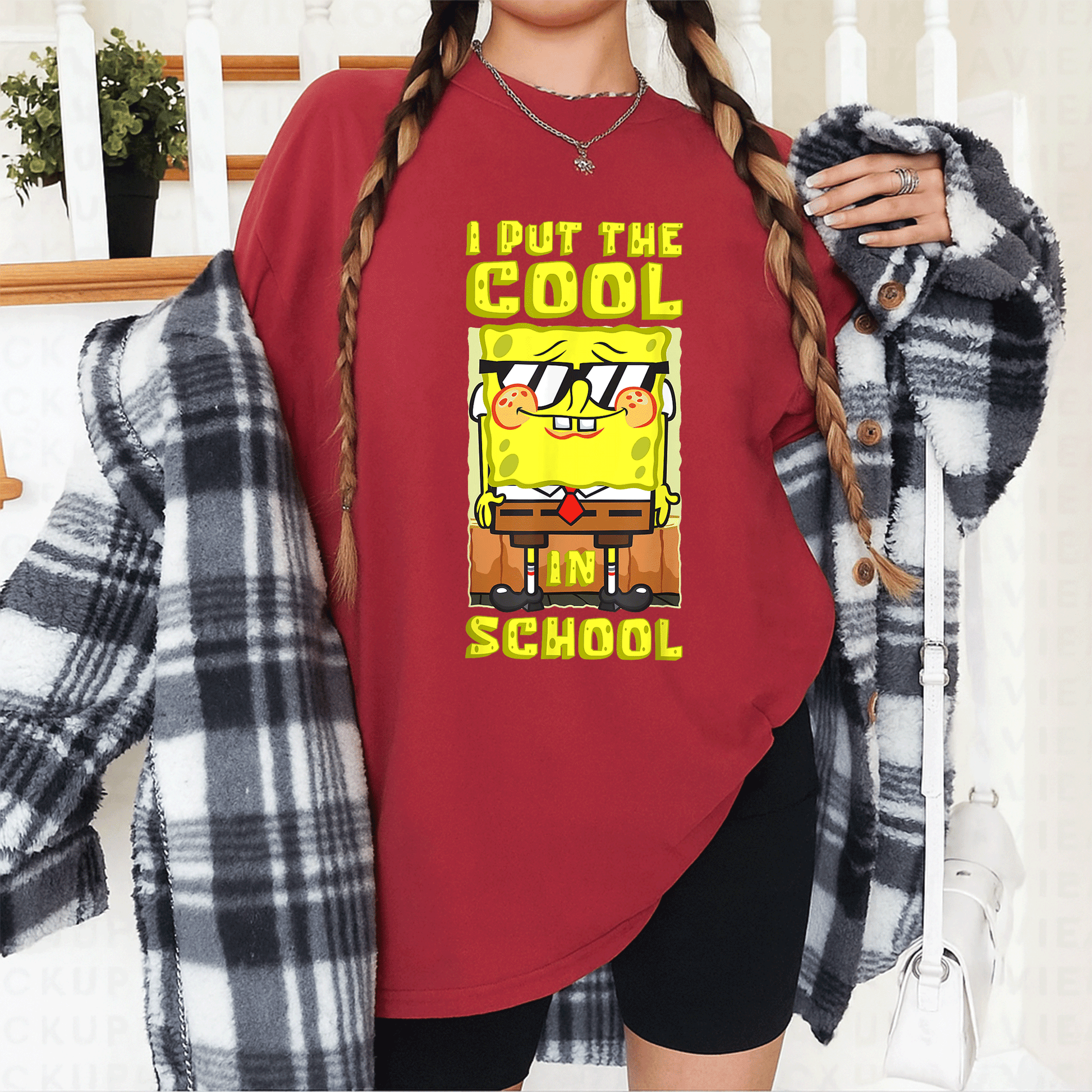 Mademark x SpongeBob SquarePants Boys Gift T-Shirt - Cool Back To School Tee Featuring Fun SpongeBob Design for Kids - 12