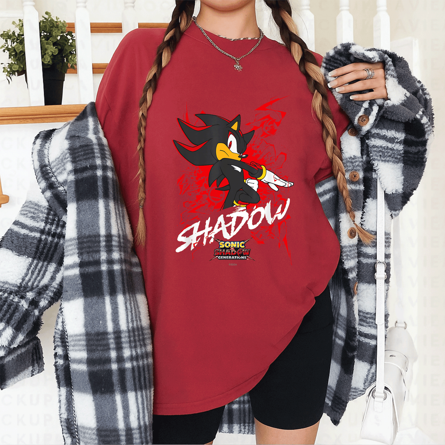 Sonic the Hedgehog Shadow T-Shirt Featuring Epic Sonic X Shadow Generations Design – Perfect for Fans and Collectors! - 12
